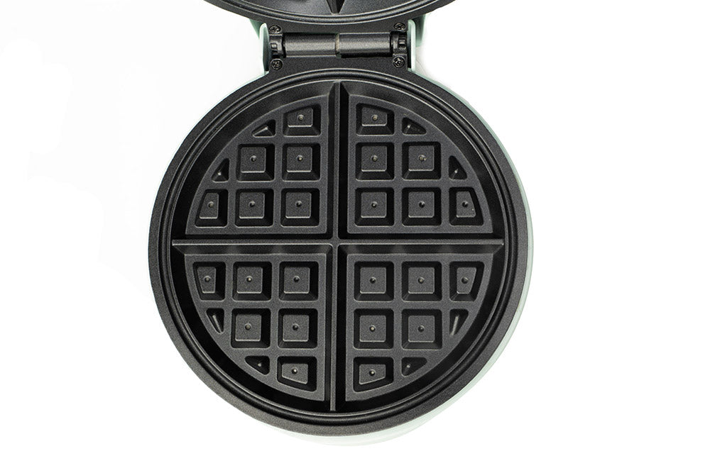 Primalite Classic 8” Belgian Waffle Maker Machine- 700 Watts- Frost White
