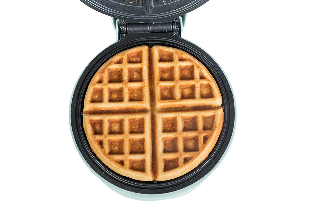 Primalite Classic 8” Belgian Waffle Maker Machine- 700 Watts- Frost White