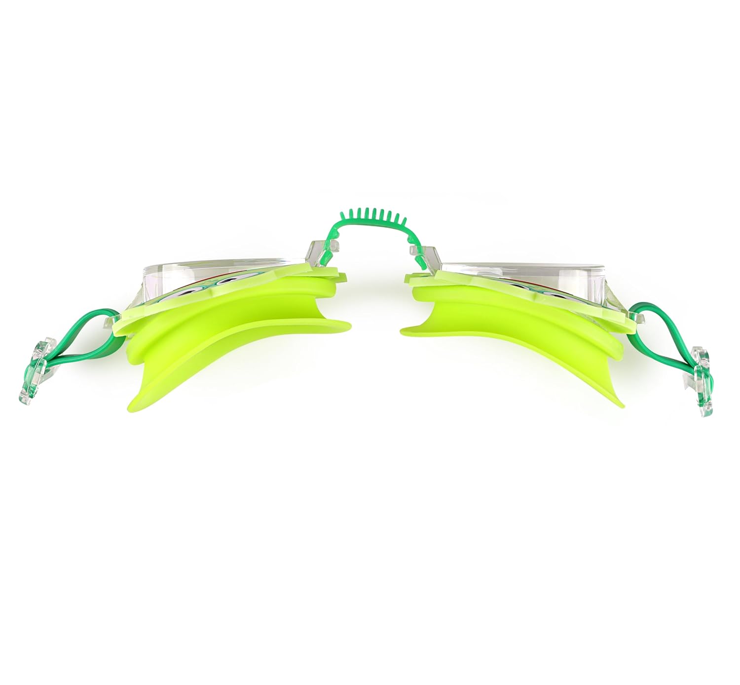 Primalite Swimming Goggles for Kids- Aged 3-12 Years Old, Fun Cartoon Design with Nose Clip & Ear Plug- Happy Frog